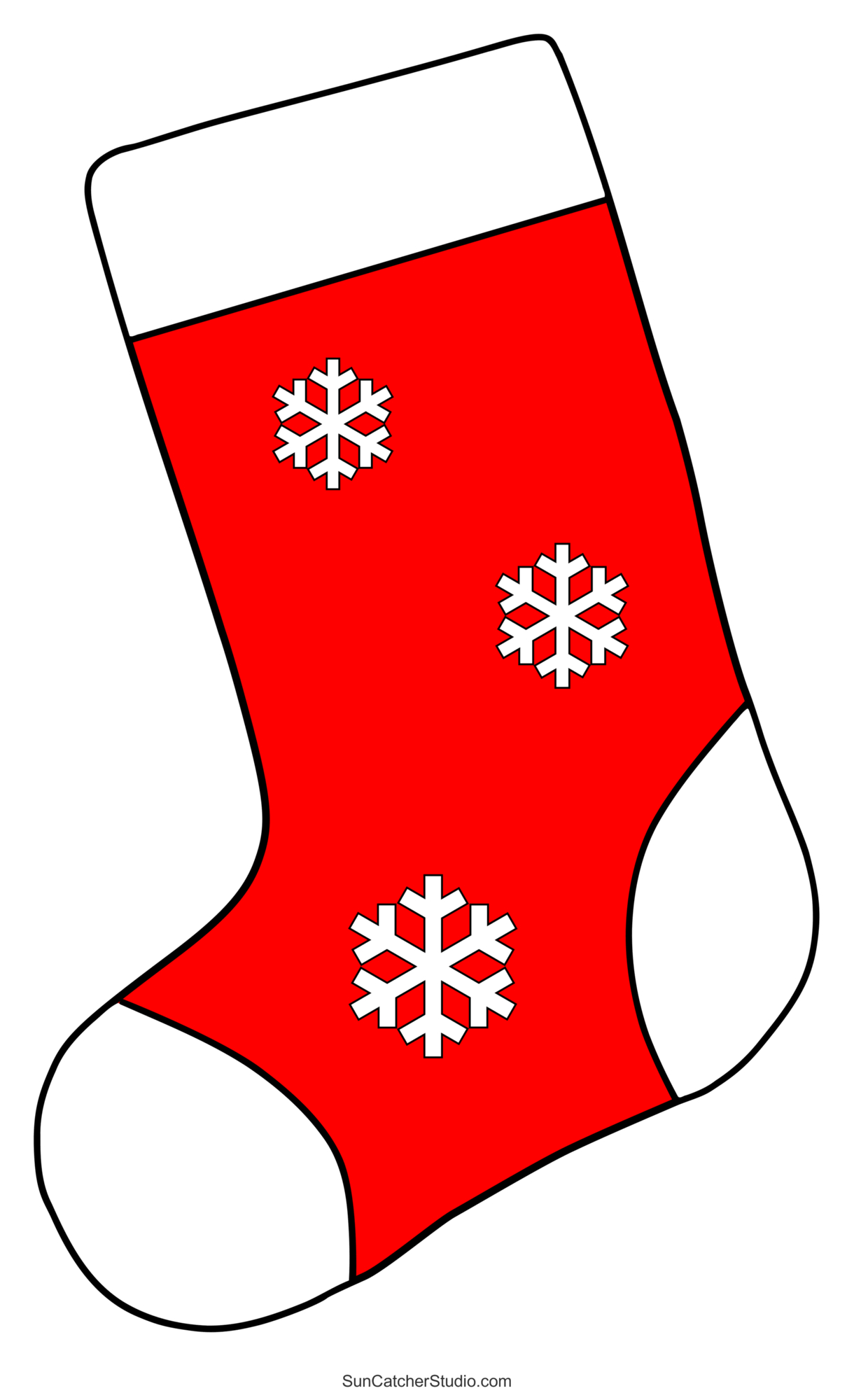 Christmas Stocking Patterns (Printable Stencils &amp;amp; Templates for Christmas Stocking Decoration Template