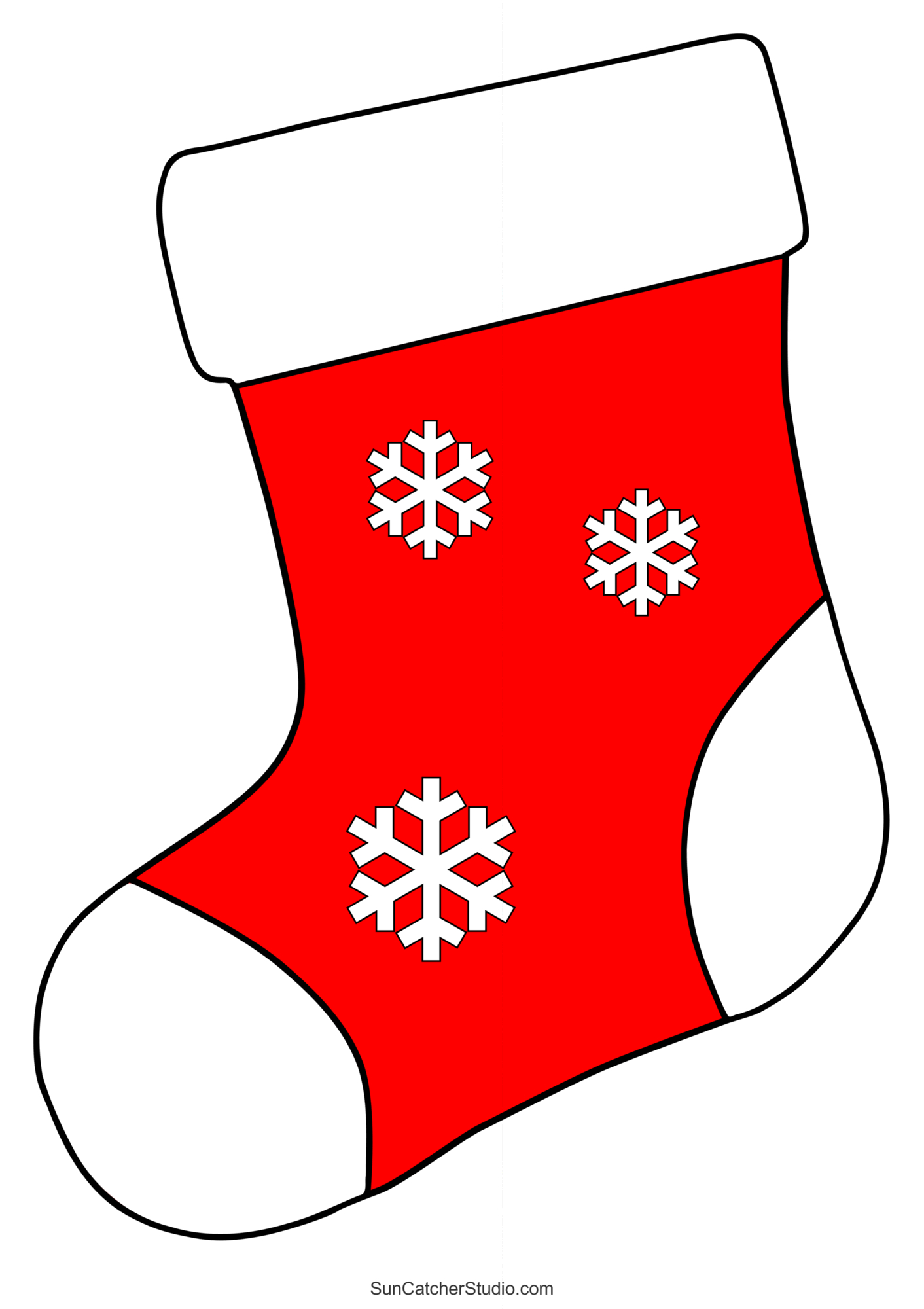 Christmas Stocking Patterns (Printable Stencils &amp;amp; Templates pertaining to Christmas Stocking Drawing Template