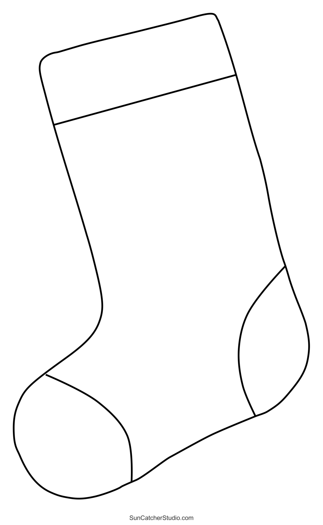 Christmas Stocking Patterns (Printable Stencils &amp;amp; Templates pertaining to Christmas Stockings Template Free