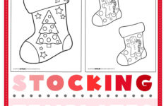 Christmas Stocking Template (Free Printables) – Superstar Worksheets for Christmas Stocking Paper Template