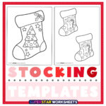 Christmas Stocking Template (Free Printables)   Superstar Worksheets Throughout Christmas Stocking Template Free