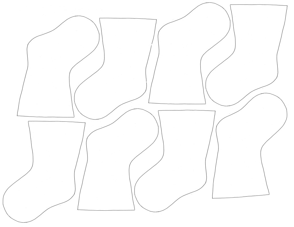 Christmas Stocking Templates - 30 Minute Crafts regarding Christmas Stocking Template Small