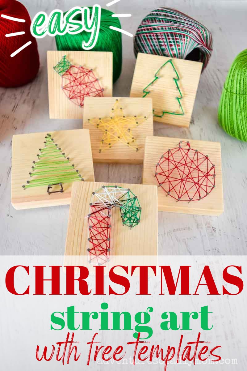 Christmas String Art — Adventures Of A Diy Mom pertaining to Christmas String Art Template Free