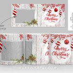 Christmas Sublimation Designs Downloads For Mugs With 1 Wide Inside Christmas Mug Design Template