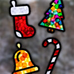 Christmas Suncatchers (Free Templates)   Fireflies And Mud Pies Pertaining To Christmas Stained Glass Window Craft Template