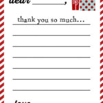 Christmas Thank You Notes For Kids | Oldsaltfarm For Christmas Thank You Note Template