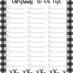 Christmas To Do Lists   10 Free Lists | Printabulls For Christmas List Template Black And White