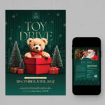 Christmas Toy Drive Flyer Template Regarding Christmas Toy Drive Template