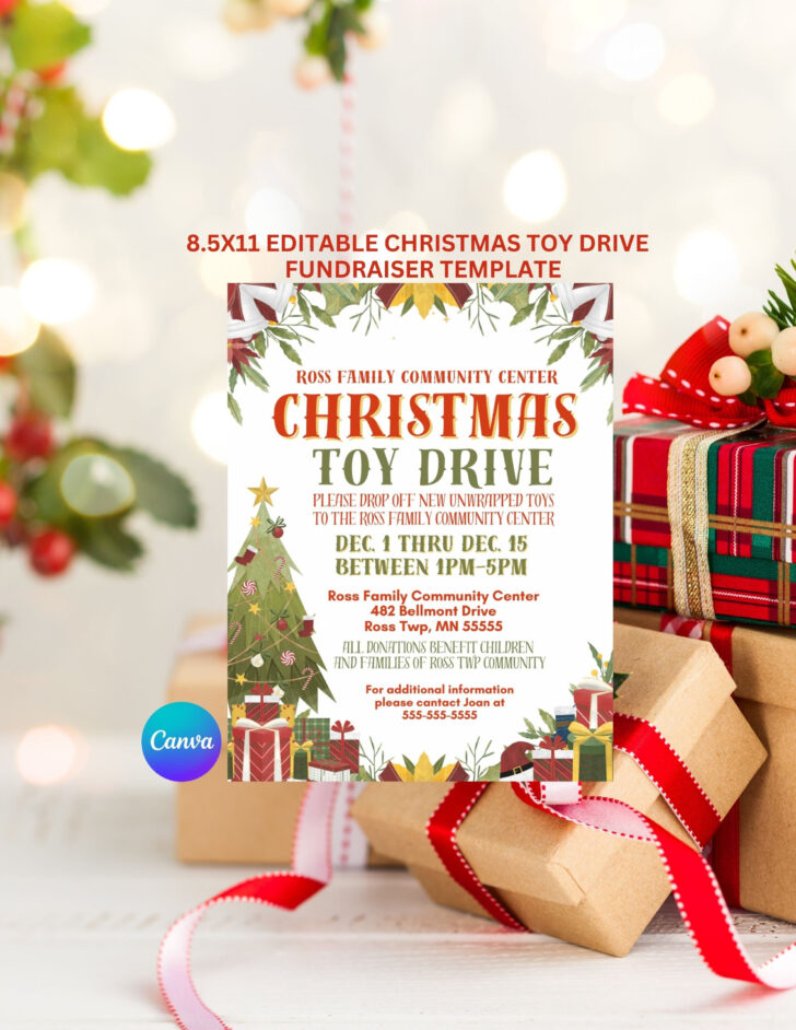 Christmas Toy Drive Flyer Template
