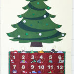 Christmas Tree Advent Calendar Pattern: 29 Felt Ornaments (Digital For Christmas Tree Advent Calendar Template