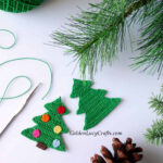 Christmas Tree Applique, Free Crochet Pattern – Goldenlucycrafts Intended For Christmas Tree Applique Template