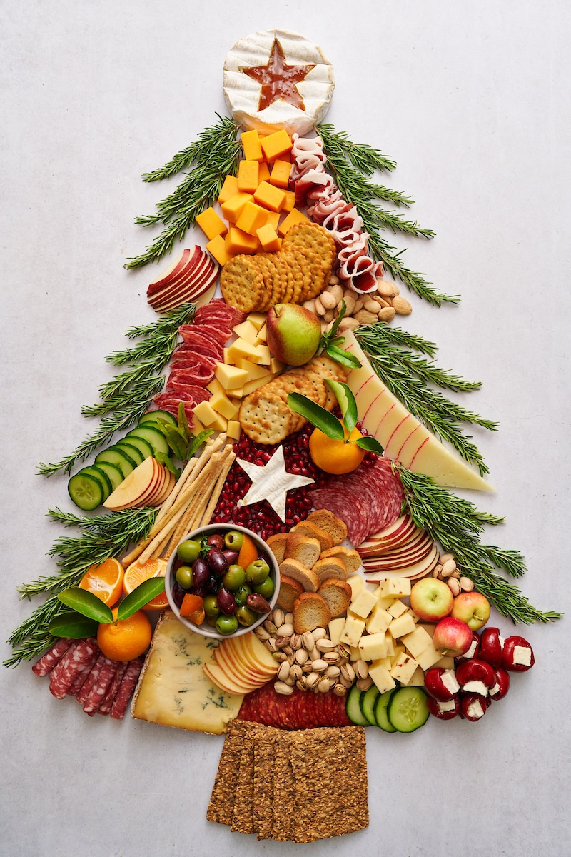 Christmas Tree Charcuterie Board - Bakernature with Christmas Tree Cutting Board Template