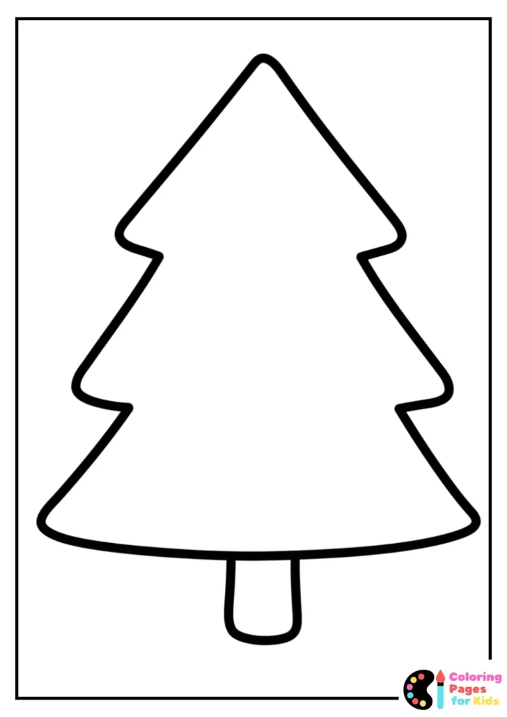Christmas Tree Coloring Template