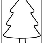 Christmas Tree Coloring Pages (50+ Free Pdf Printables) Within Christmas Template For Colouring