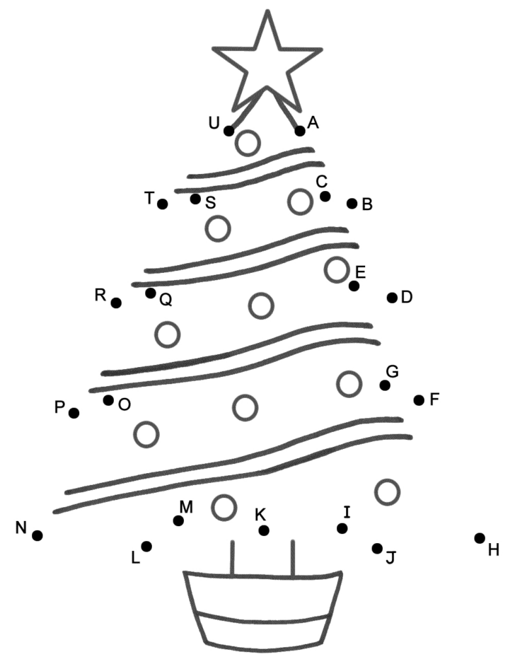 Christmas Tree Dot Painting Template Christmas Tree Dot Painting Template