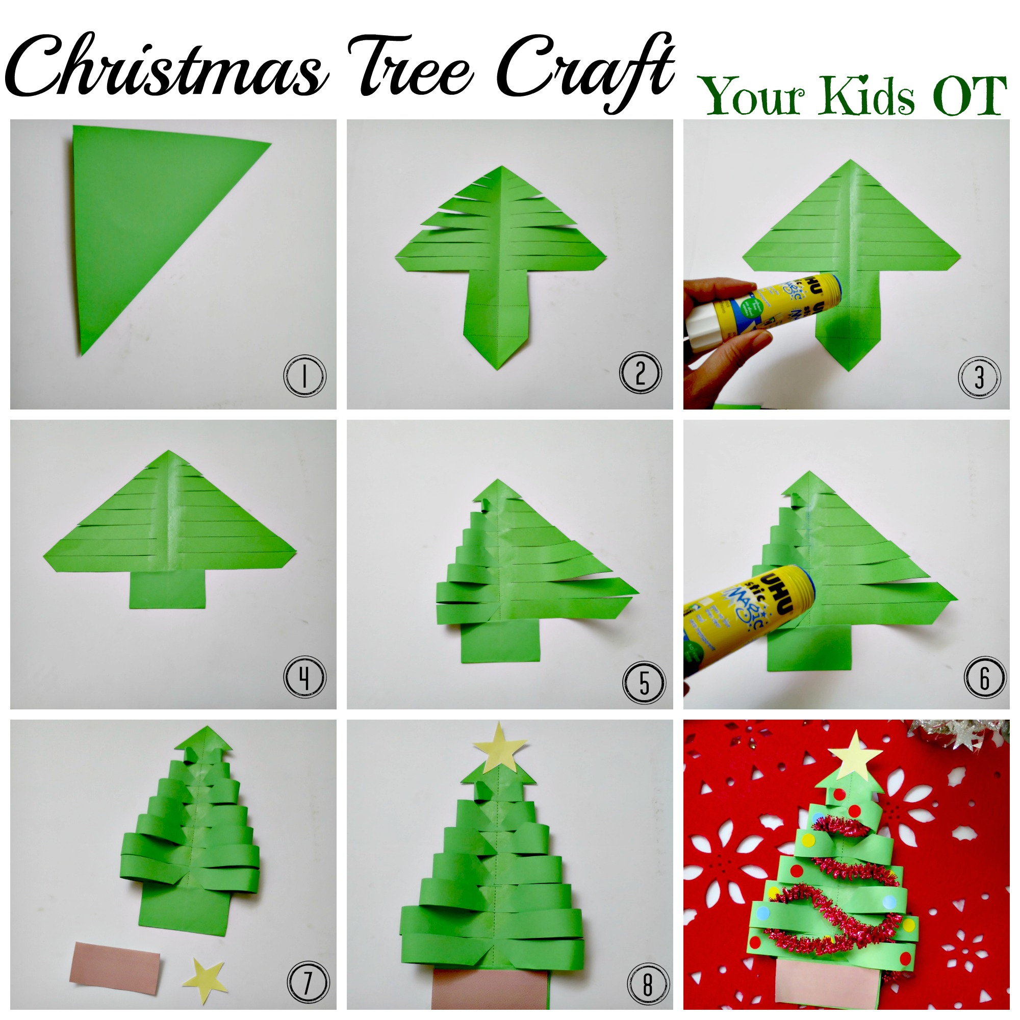 Christmas Tree Craft with regard to Christmas Tree Die Cut Template