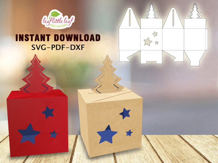 Christmas Tree Box Template Christmas Tree Box Template