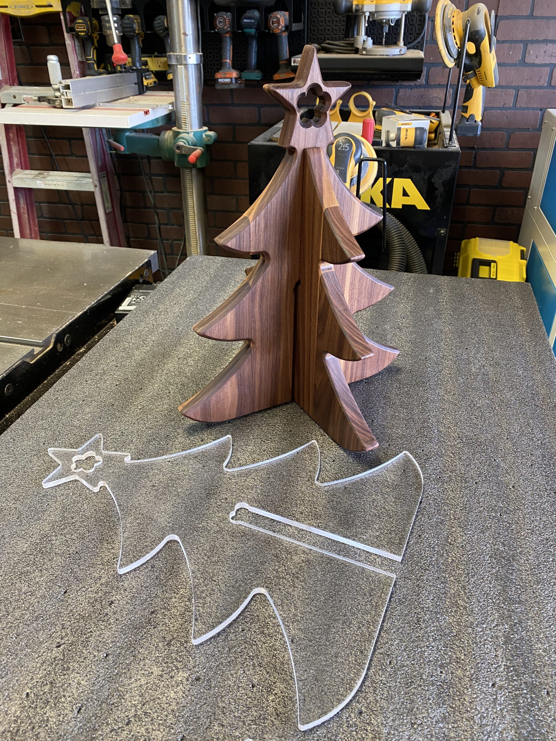 Christmas Tree Home Decor Template with Christmas Tree Acrylic Template