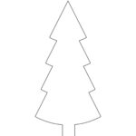 Christmas Tree Outline   Childhood Magic For Christmas Tree Die Cut Template