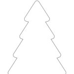 Christmas Tree Outline   Childhood Magic Throughout Christmas Tree Design Template