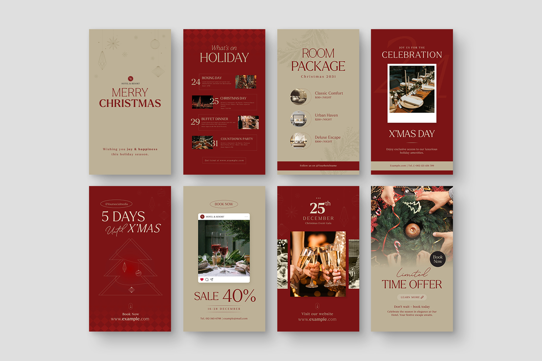 Christmas What&amp;#039;S On Social Media Templates - Brandpacks inside Christmas Social Media Template