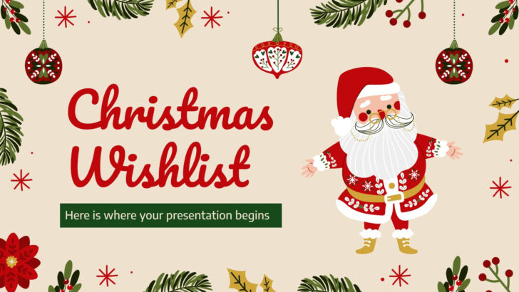 Christmas List Slideshow Template Christmas List Slideshow Template