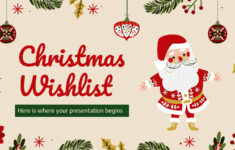 Christmas Wishlist Presentation throughout Christmas List Slide Show Template