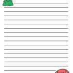 Christmas Writing Paper Template   15 Free Pdf Printables With Christmas Lined Paper Template