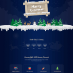 Christmasly Christmas Landing Page V2 | Templately Intended For Christmas Landing Page Template