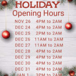 Copy Of Christmas Opening Hours Poster Template   Warehouse With Christmas Opening Hours Template Free