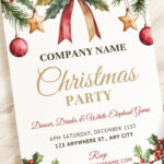 Corporate Christmas Party Invite, Business Christmas Party, Office For Christmas Party Invitation Office Template