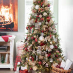 Cozy Red And Gold Christmas Tree Decorating Ideas • Craving Some Intended For Christmas Tree Design Template