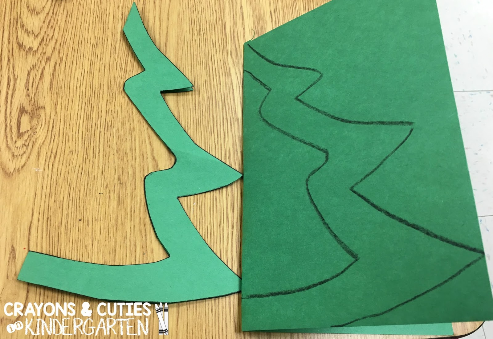 Crayons &amp;amp; Cuties In Kindergarten: Christmas Tree Stained Glass Craft pertaining to Christmas Tissue Paper Stained Glass Template
