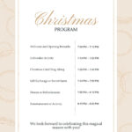Custom Printable Christmas Program Templates | Canva For Christmas Program Layout Template
