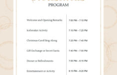 Custom Printable Christmas Program Templates | Canva pertaining to Christmas Meeting Agenda Template