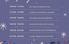 Custom Printable Christmas Program Templates | Canva within Christmas Play Program Template