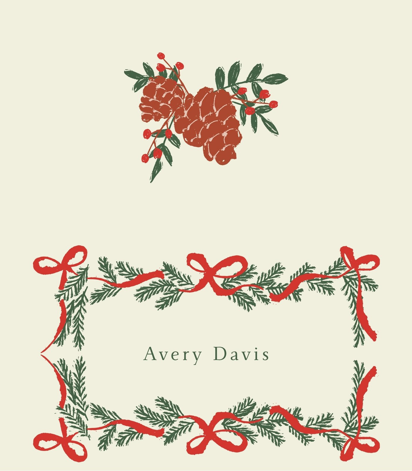 Customize 79+ Christmas Place Card Templates Online - Canva throughout Christmas Place Card Template Free Download