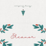 Customize 79+ Christmas Place Card Templates Online   Canva With Regard To Christmas Place Names Template