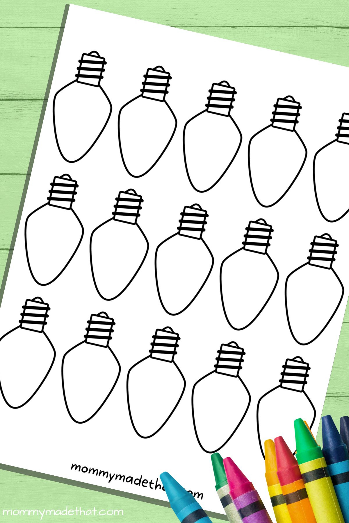 Cute Christmas Light Templates (Free Printable!) in Christmas Light Pattern Template