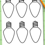 Cute Christmas Light Templates (Free Printable!) With Christmas Light Bulb Template Free