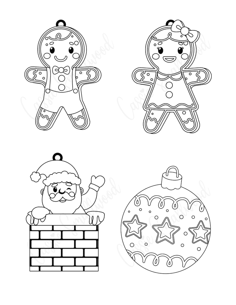 Cute Printable Christmas Ornaments - Cassie Smallwood for Christmas Ornament Template Free Printable