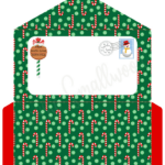 Cute Santa Envelopes (Free Printable)   Cassie Smallwood With Christmas Letter Envelope Template