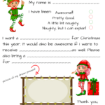Dear Santa Fill In Letter Template   Momdot Within Christmas Letter To Santa Template Free