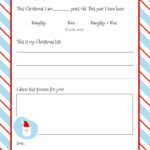 Dear Santa Letter Printables   Free | Printabulls With Christmas List Letter Template