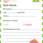 Dear Santa Letter Printables   Free | Printabulls Within Christmas Letter Template Free Printable