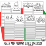 December Writing Templates   Writing Center Refresh Pack   Letter Intended For Christmas List Writing Template