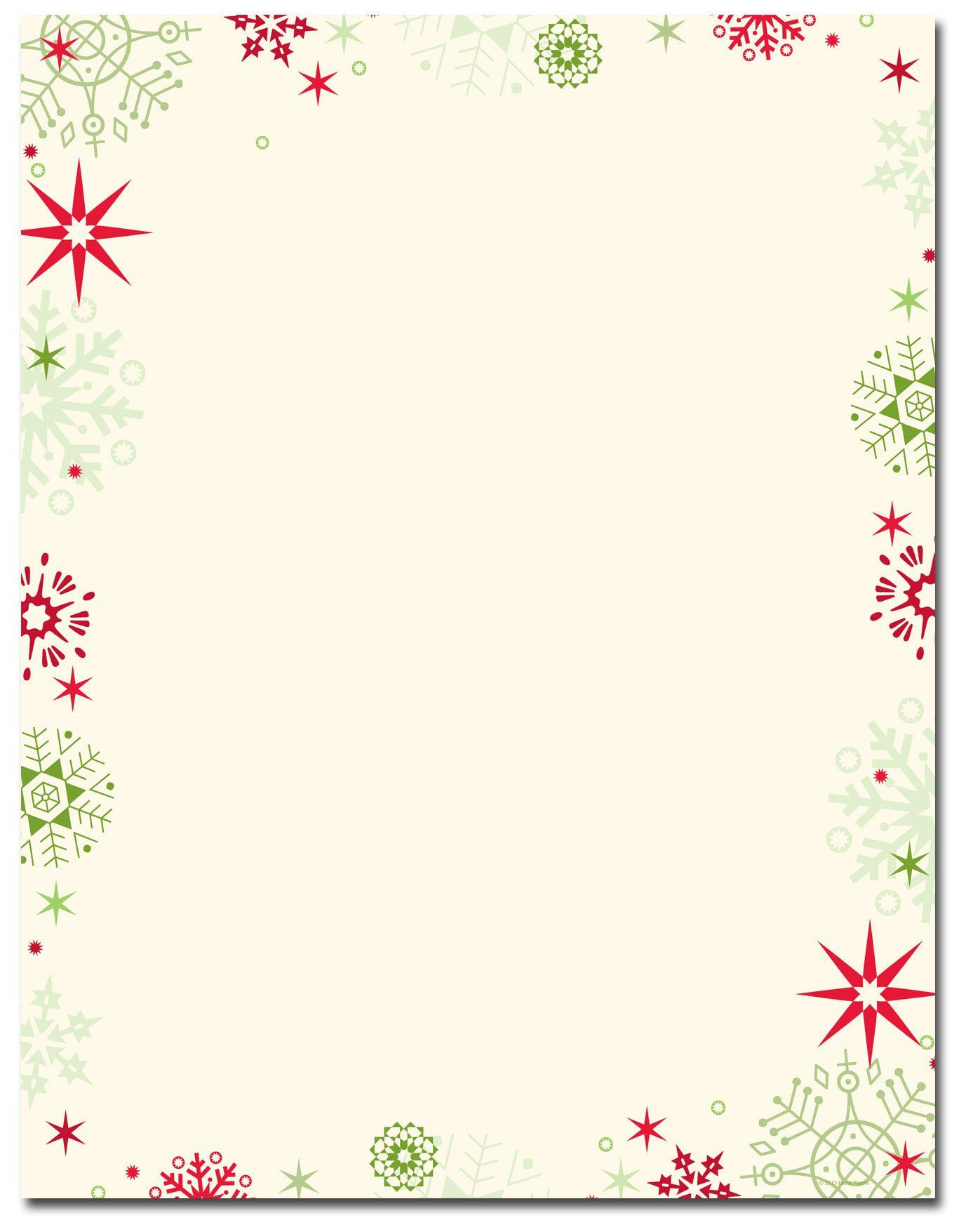 Decorative Printer Paper Gift Boutique - Christmas Stationery for Christmas Stationery Paper Template