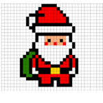 Discover 33 Pixel Art And Pixel Art Templates Ideas | Pixel Art Regarding Christmas Pixel Art Template