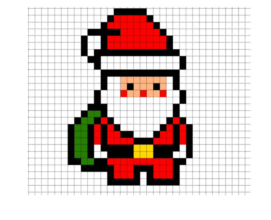 Discover 33 Pixel Art And Pixel Art Templates Ideas | Pixel Art regarding Christmas Pixel Art Template