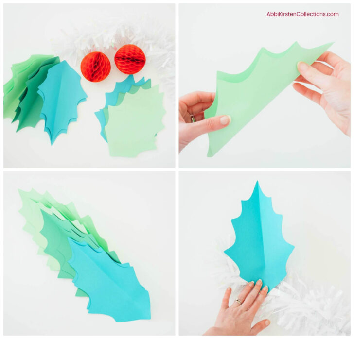 Christmas Paper Garland Template